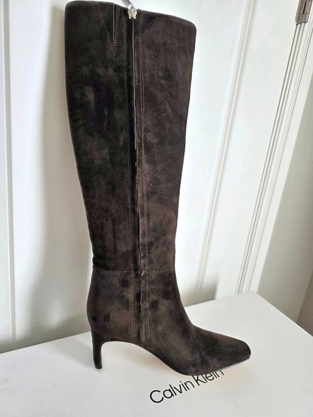 Calvin Klein Caterine Knee High Boot Brown Over-the-Knee Boots US 6m Or 6.5 M - Picture 9 of 11